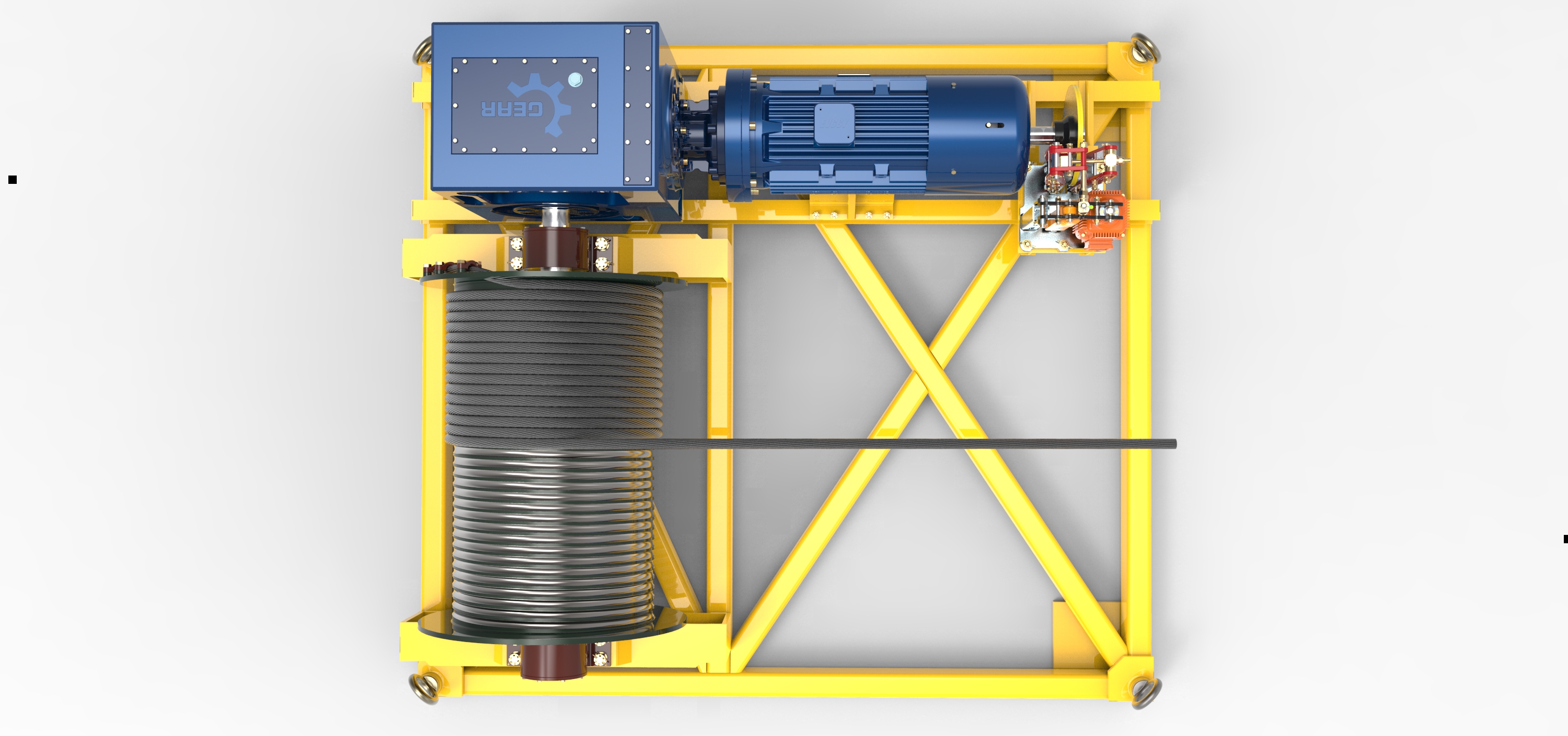 塔式起重机起重装置3D数模图纸 STEP格式